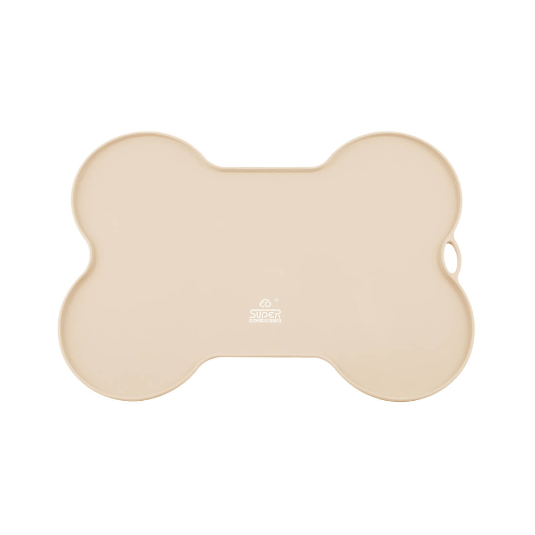 Ralxion Sand Beige Dog Feeding Mat, Absorbent Mats for Cat Dog Food and Water Bowl, Dispenser, Aesthetic Solid Sand Yellow Beige Pet Placemat for