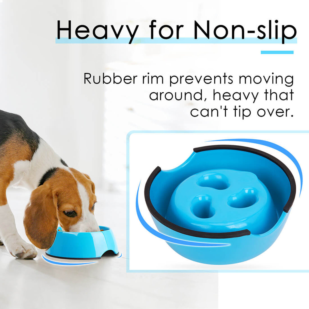 Slow Feeder Dog Bowl Puzzle Bowl for Dog Anti Gulping SuperDesig ThinkPet