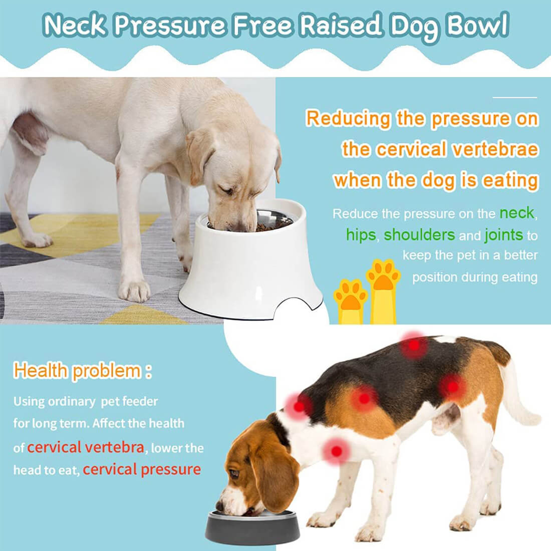 Dogit Elevated Dog Bowl, dog Food & Water Bowls